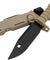 Lancer Tactical Airsoft M9 Rubber Bayonet Knife for M4/M16 AEG (Color: Tan) Airsoft Gun Accessories