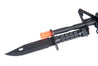 Lancer Tactical Airsoft M9 Rubber Bayonet Knife for M4/M16 AEG (Color: Black) Airsoft Gun Accessories