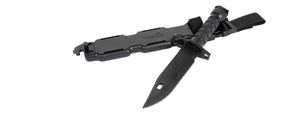 Lancer Tactical Airsoft M9 Rubber Bayonet Knife for M4/M16 AEG (Color: Black) Airsoft Gun Accessories