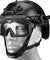 Lancer Tactical Helmet Safety Goggles [Clear Lens] (Black)