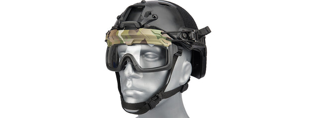Lancer Tactical Helmet Safety Goggles [Clear Lens] (Camo)