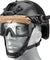Lancer Tactical Helmet Safety Goggles [Clear Lens] (Tan)