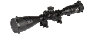 Lancer Tactical 3-12X40 AOL Red/Green/Blue Illuminated Scope (Color: Black)
