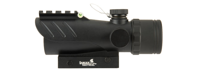 Lancer Tactical Enclosed Red Dot Sight W/ Top Optic Rail (Black)