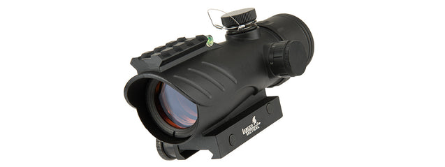 Lancer Tactical Enclosed Red Dot Sight W/ Top Optic Rail (Black)