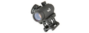 Lancer Tactical 1 X 30 Mini Red Dot Sight W/ Picatinny Riser (BLACK)