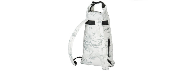 Lancer Tactical 1000D Nylon Tactical Barrel Backpack (Snow Camo) Airsoft Gun Accessories