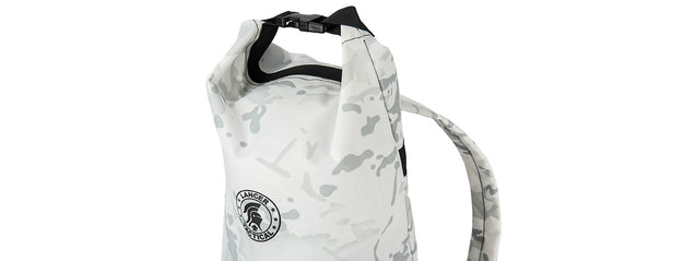 Lancer Tactical 1000D Nylon Tactical Barrel Backpack (Snow Camo) Airsoft Gun Accessories