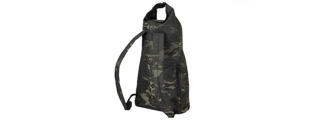 Lancer Tactical 1000D Nylon Tactical Barrel Backpack (Camo Black) Airsoft Gun Accessories