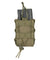 Lancer Tactical 1000D Nylon Molle Bungee Double Mag Pouch (Od Green)