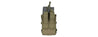 Lancer Tactical 1000D Nylon Molle Bungee Double Mag Pouch (Od Green)
