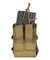 Lancer Tactical 1000D Nylon Molle Bungee Double Mag Pouch (Tan)