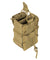 Lancer Tactical 1000D Nylon Molle Bungee Double Mag Pouch (Tan)