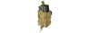 Lancer Tactical 1000D Nylon Molle Bungee Double Mag Pouch (Tan)