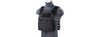 Lancer Tactical Lightweight Molle Tactical Vest with Retention Cords (Color: Black) Airsoft Gun / Accessories