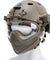 G-Force Pilot Full Face Helmet w/ Plastic Mesh Face Guard (Color: Tan) Airsoft Gun / Accessories