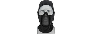 Lancer Tactical Shadow Warrior Hood Mesh Balaclava Face Mask (Color: Black) Airsoft Gun / Accessories