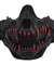 Fangs Mesh Lower Face Mask (Color: Black)
