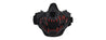 Fangs Mesh Lower Face Mask (Color: Black)