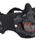 Fangs Mesh Lower Face Mask with Ear Protection (Color: Black)