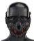 Fangs Mesh Lower Face Mask with Ear Protection (Color: Black)