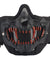 Fangs Mesh Lower Face Mask with Ear Protection (Color: Black)