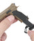 Tactical Detachable Mini Pistol Keychain with Holster (Color: Tan)