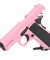 Tactical Detachable Mini 1911 Pistol Keychain with Holster (Color: Pink)