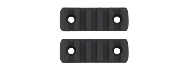 MK Helmet 5 Section Rail Mounts (Color: Black)