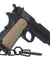 Tactical Detachable Mini 1911 Pistol Keychain (Color: Black)