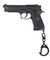 Tactical Detachable Mini M9 Pistol Keychain (Color: Black)