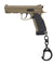 Tactical Detachable Mini Pistol Keychain (Color: Tan)