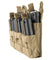Lancer Tactical Adaptive Hook And Loop Triple Dual Mag Pouch (Tan)