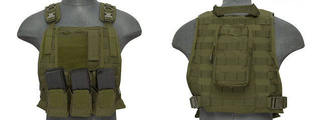 Ca-301Gn Nylon Molle Tactical Vest (Od Green) Airsoft Gun / Accessories