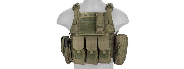CA-305GN Nylon Assault Tactical Vest (OD Green) Airsoft Gun / Accessories