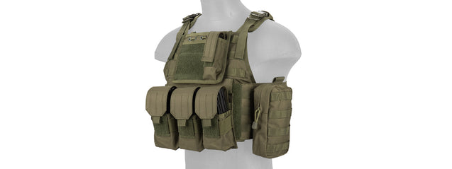 CA-305GN Nylon Assault Tactical Vest (OD Green) Airsoft Gun / Accessories