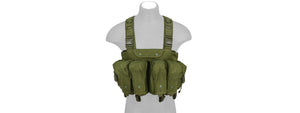 Ca-308Gn Fully Adjustable Ak Chest Rig (Od) Airsoft Gun / Accessories