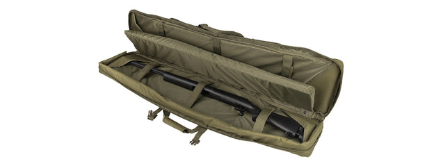 Lancer Tactical 48" Double Gun Bag 600D Pvc Molle Belt Rifle Bag (Od Green) Airsoft Gun Accessories