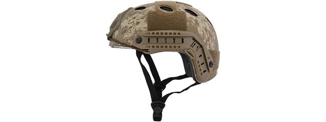 Lancer Tactical CA-740D HELMET w/ Retractable Visor in Desert Digital (Basic Version) Airsoft Gun Accessories