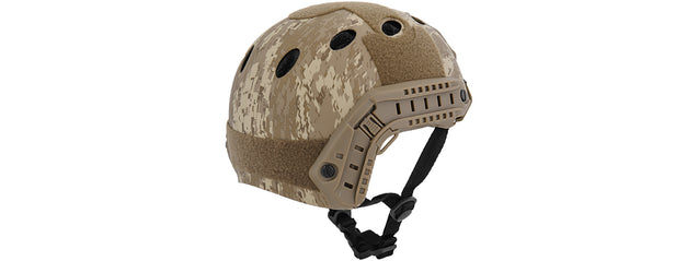 Lancer Tactical CA-740D HELMET w/ Retractable Visor in Desert Digital (Basic Version) Airsoft Gun Accessories