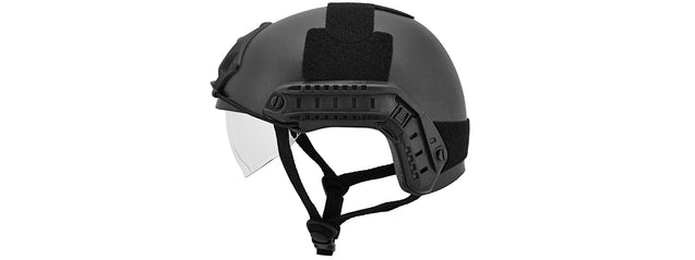 Ca-741B Helmet Ballistic Type "Basic Version W/Visor" (Color: Black) Size: Medium