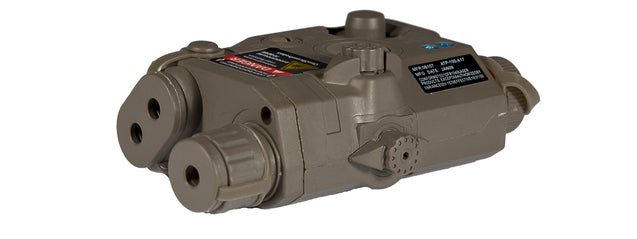 Peq-15 La-5 Battery Case + Red Laser (Color: Foliage Green))