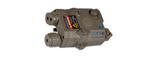 Peq-15 La-5 Battery Case + Red Laser (Color: Foliage Green))