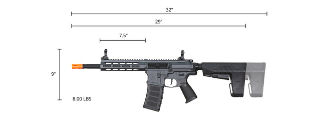 Airsoft Gun Classic Army DT-4 Double Barrel Airsoft M4 AEG Rifle (Color: Grey)