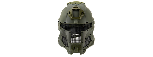 Interstellar Battle Trooper Full Face Airsoft Helmet (OD GREEN) Airsoft Gun / Accessories