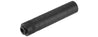 Lancer Tactical 155Mm Aluminum Slot-Cut Mock Suppressor (Black)