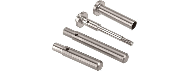 COWCOW CNC Stainless Steel Adjustable Spring Guide Rod for TM Hi-Capa Pistols (Silver) Airsoft Gun / Accessories