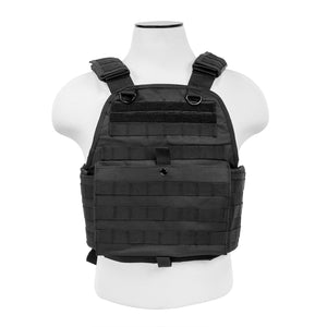 NcSTAR Plate Carrier Vest - Size Med to 2XL, Nylon Black