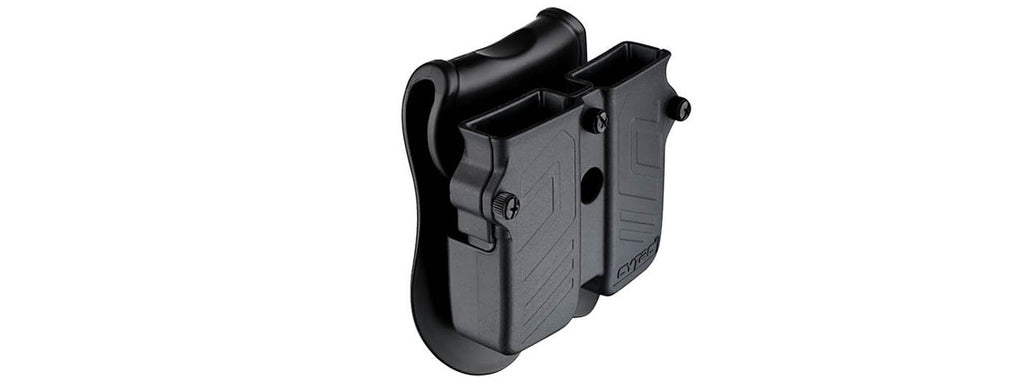 Cytac Hard Shell Universal Double Magazine Pouch (Color: Black) - Army ...