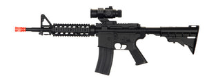 WELL D2802 M4 CQB RIS Electric Airsoft Gun Full Auto Rechargeable FPS-250